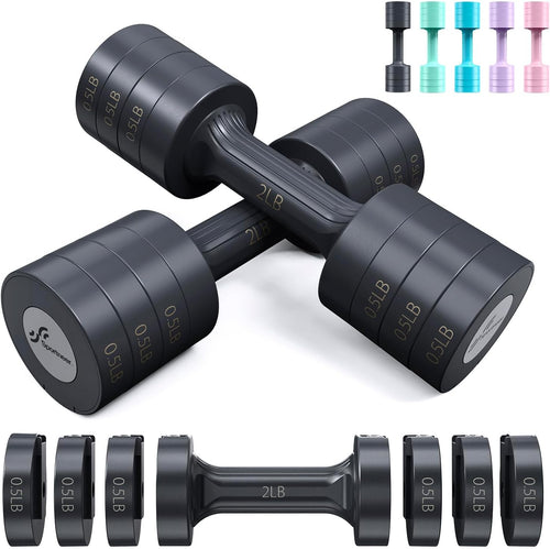 Adjustable Dumbbell Set — 4-in-1 Hand Weights for Home Strength Training