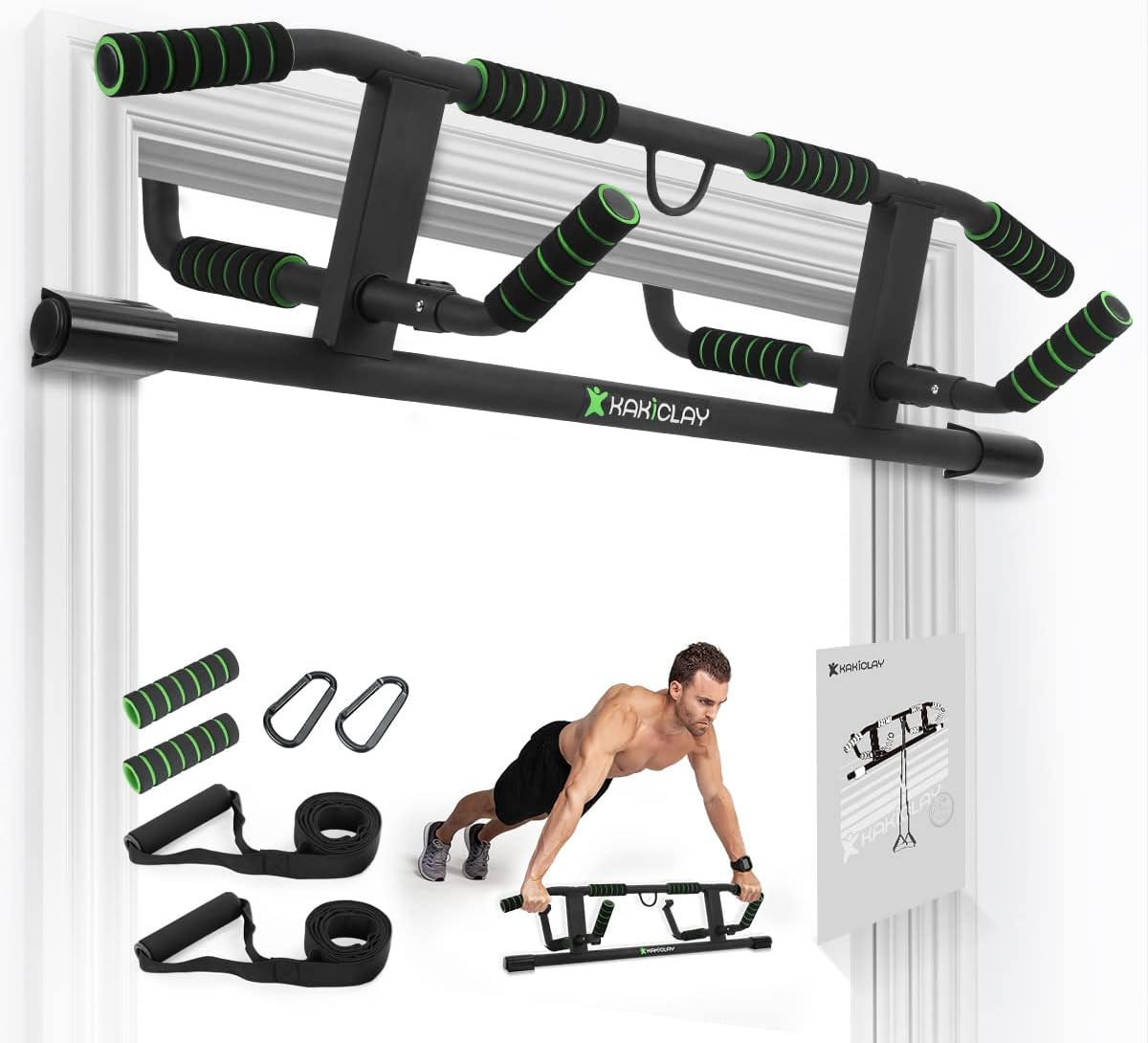 Doorway Pull-Up Bar — Multi-Grip Bodyweight Trainer for Upper Body Strength