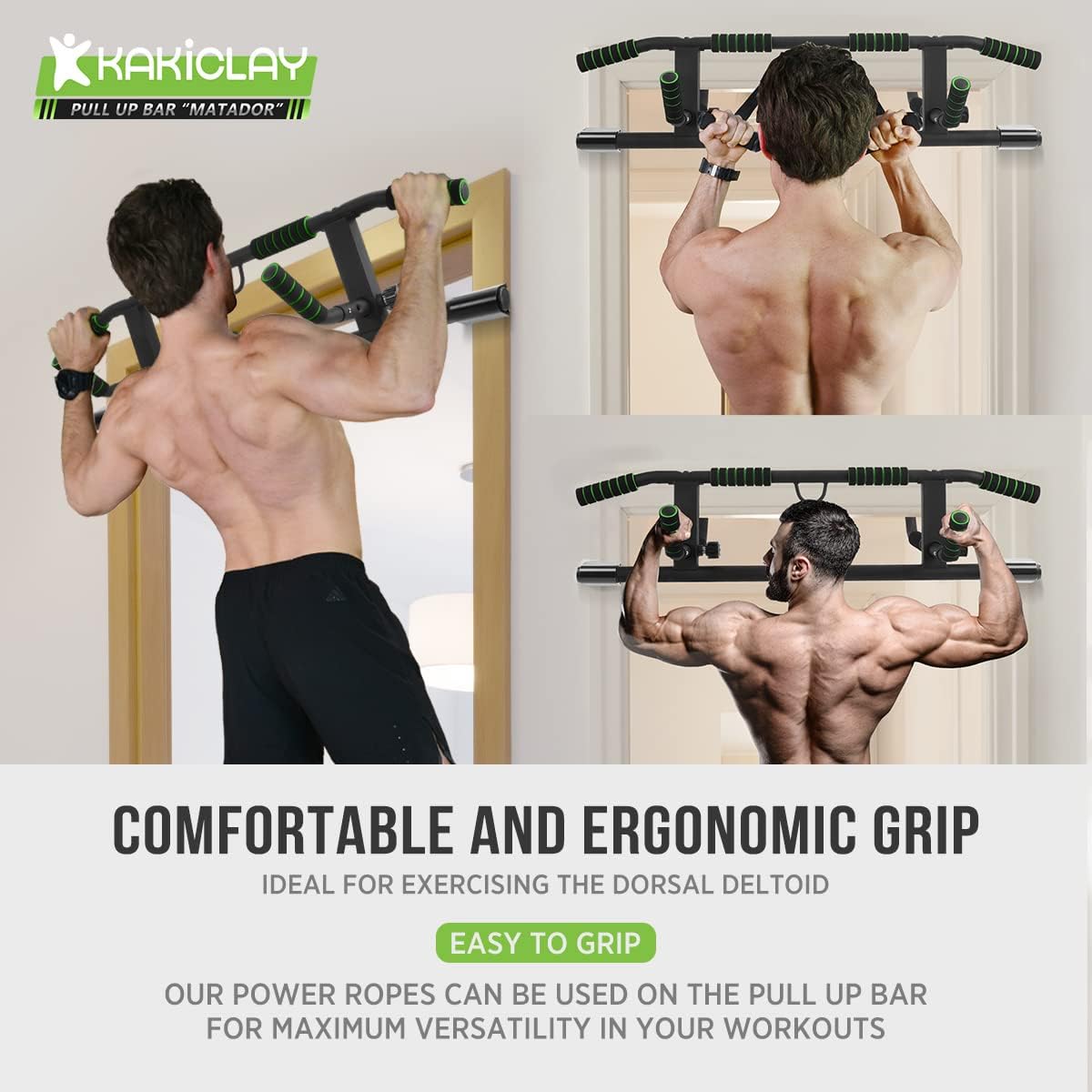 Doorway Pull-Up Bar — Multi-Grip Bodyweight Trainer for Upper Body Strength