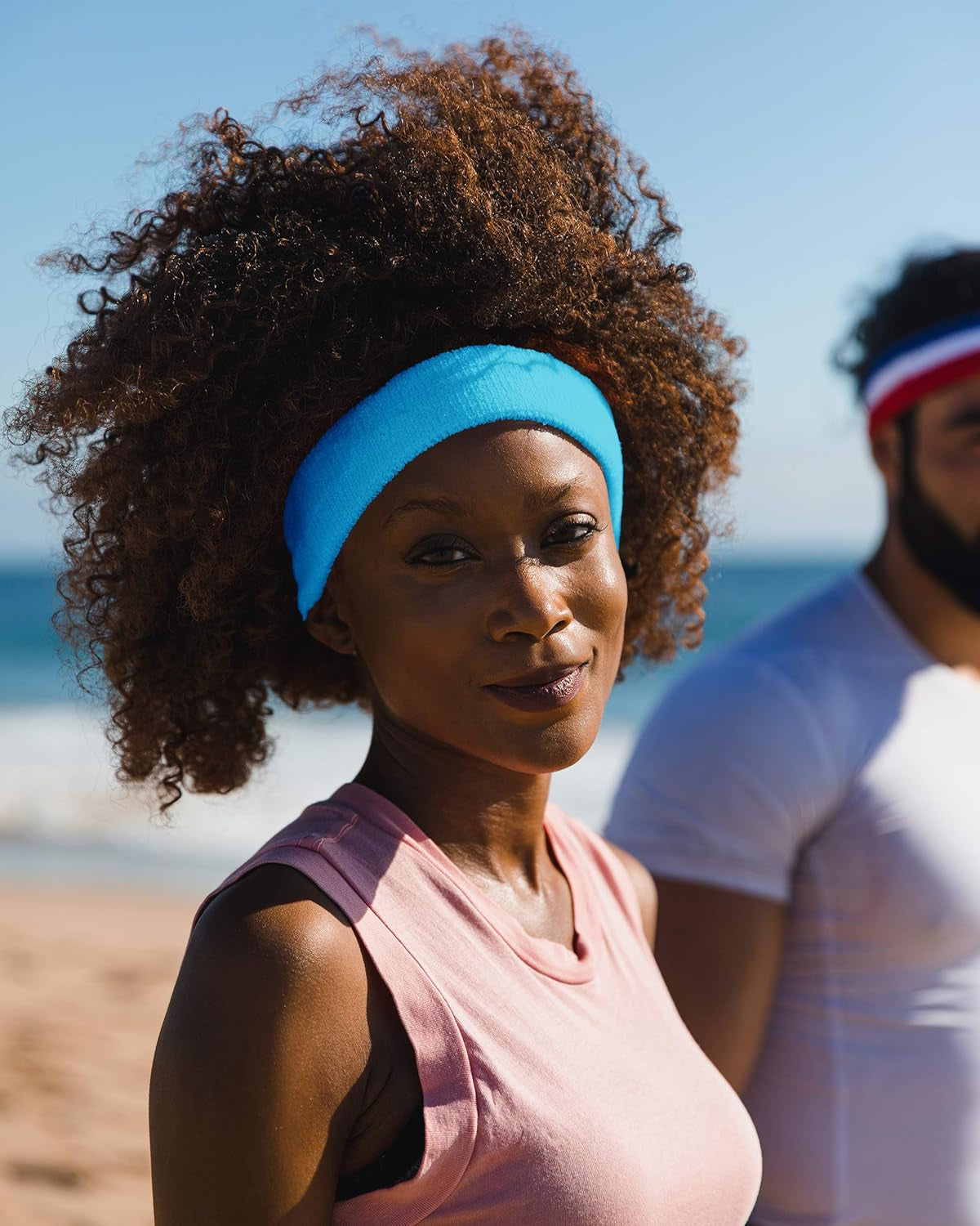 Moisture-Wicking Athletic Sweatband — Lightweight Cotton Terry Headband for Training & Sports