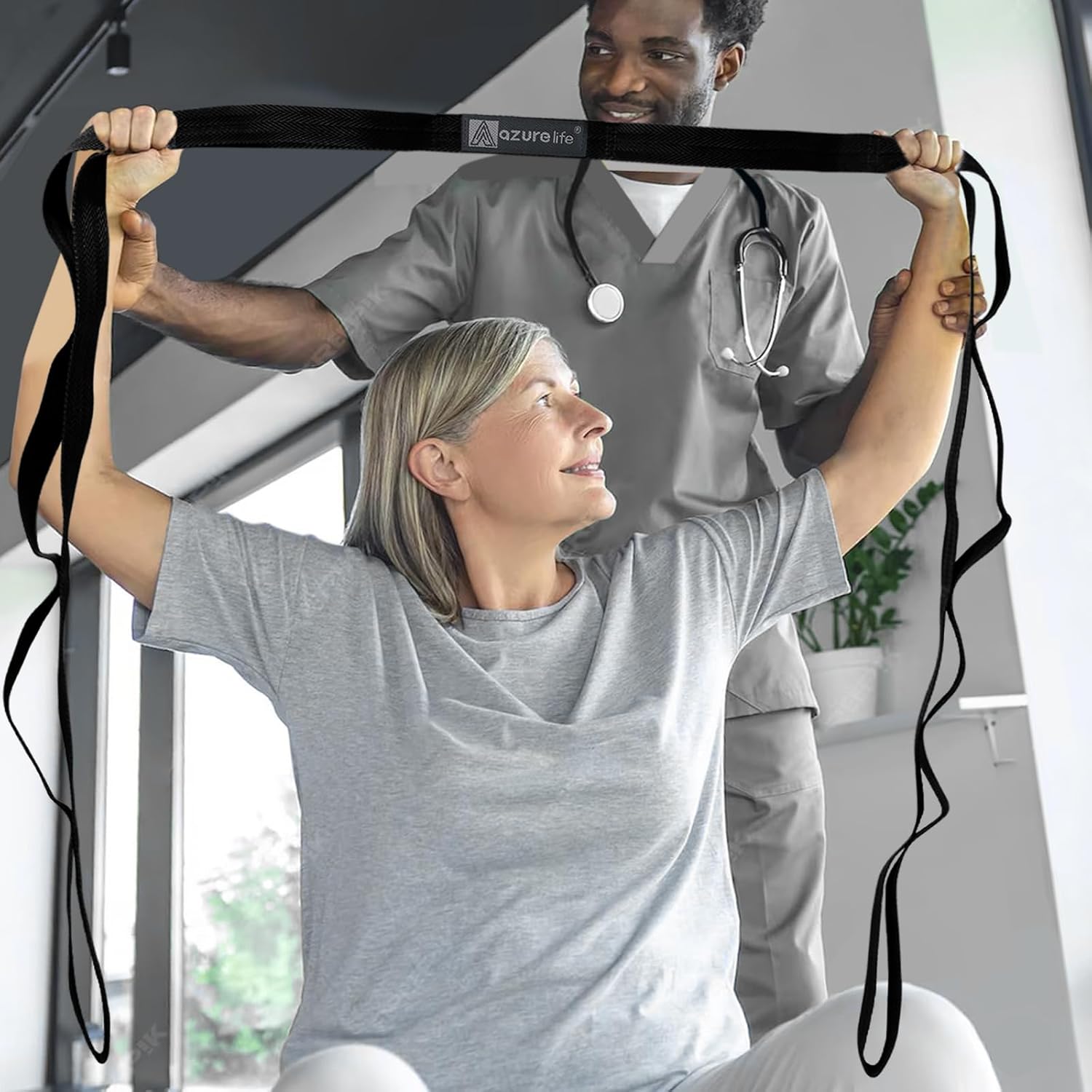 Premium Durable Stretch Straps with Loops, Stretching Strap for Physical Therapy, Multi-Loop Yoga Strap Fitness Exercise Strap for Yoga, Pilates, Dance, Flexibility&Exercise