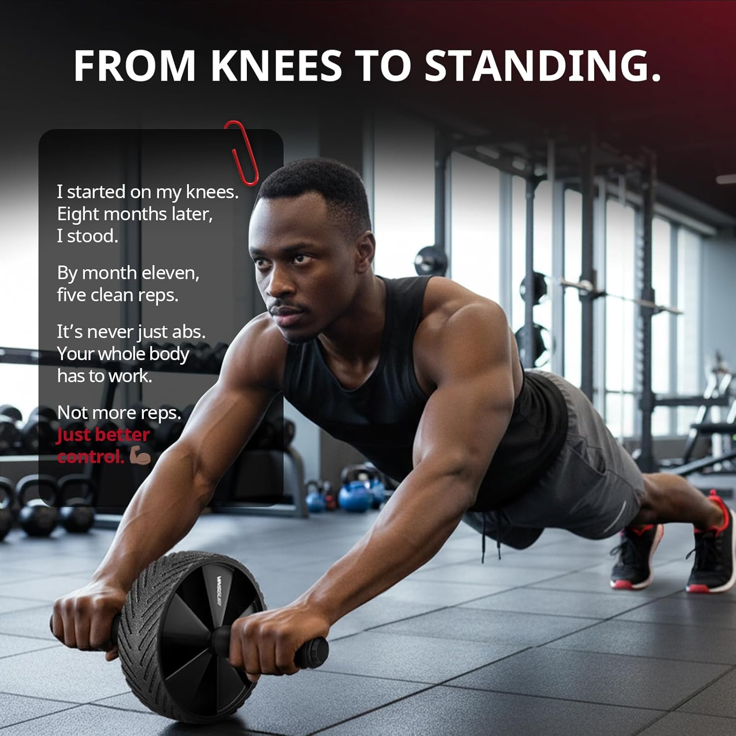 Ab Wheel Roller — Core Strength and Stability Training Tool