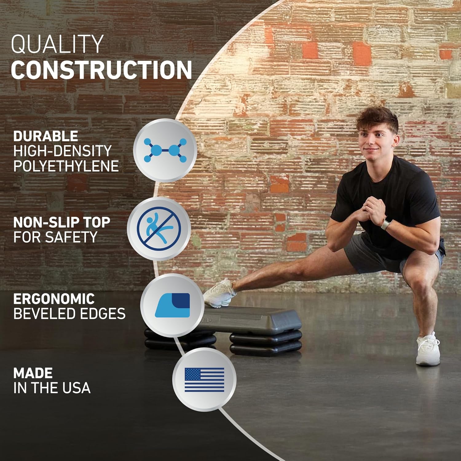 Adjustable Step Platform — Low-Impact Cardio & Strength Training Step