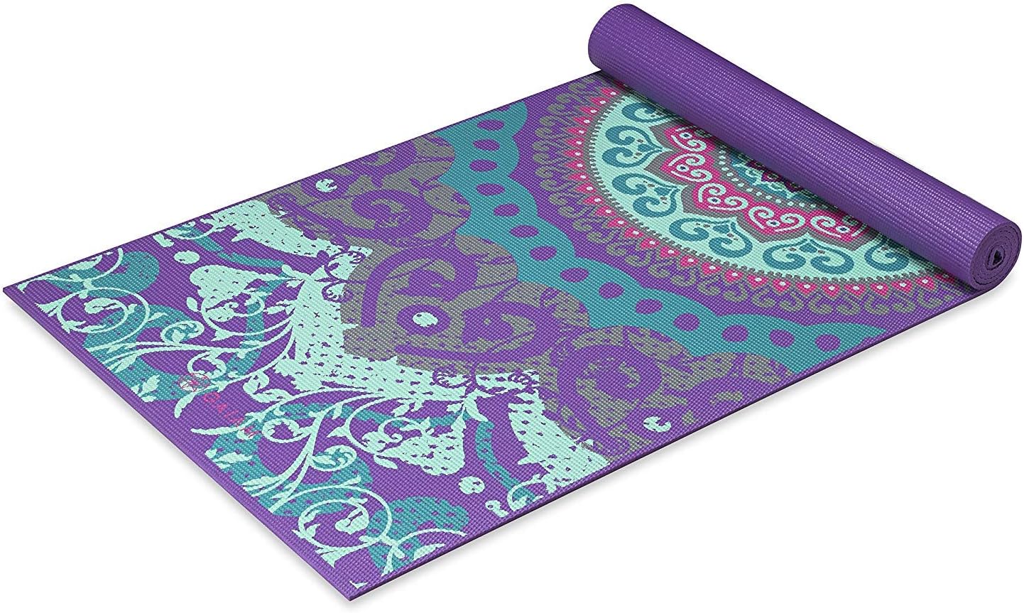 Printed Non-Slip Yoga Mat — Cushioned Support for Yoga, Pilates & Stretching