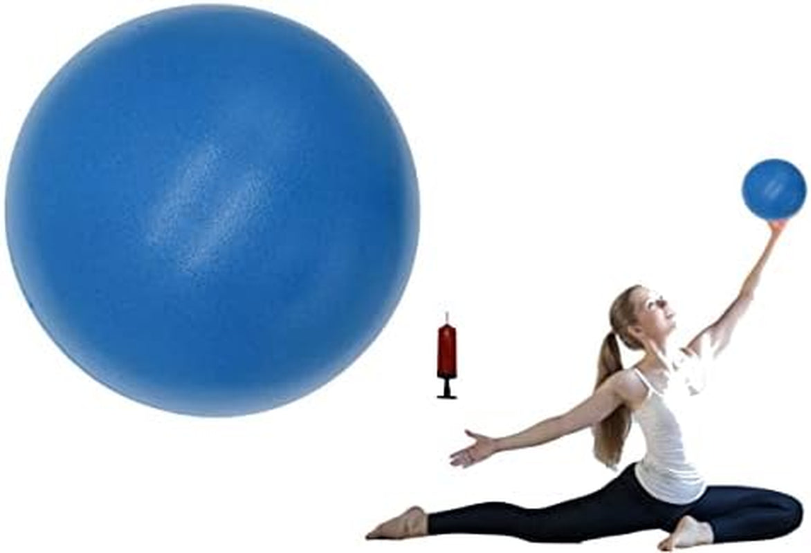 Small Exercise Ball for between Knees, 6 Inch Pilates Ball with Pump, Mini Yoga Core Ball Physical Therapy