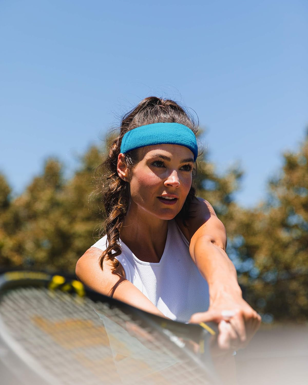 Moisture-Wicking Athletic Sweatband — Lightweight Cotton Terry Headband for Training & Sports